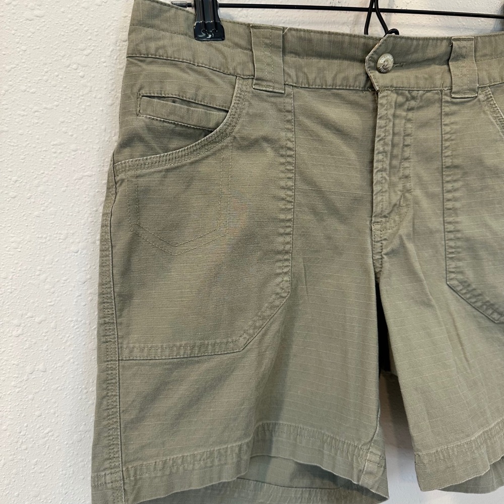 Columbia‎ Cargo Shorts Women 4 Sage Green Stretch Cotton Hiking Utility Gorpcore - Picture 6 of 16